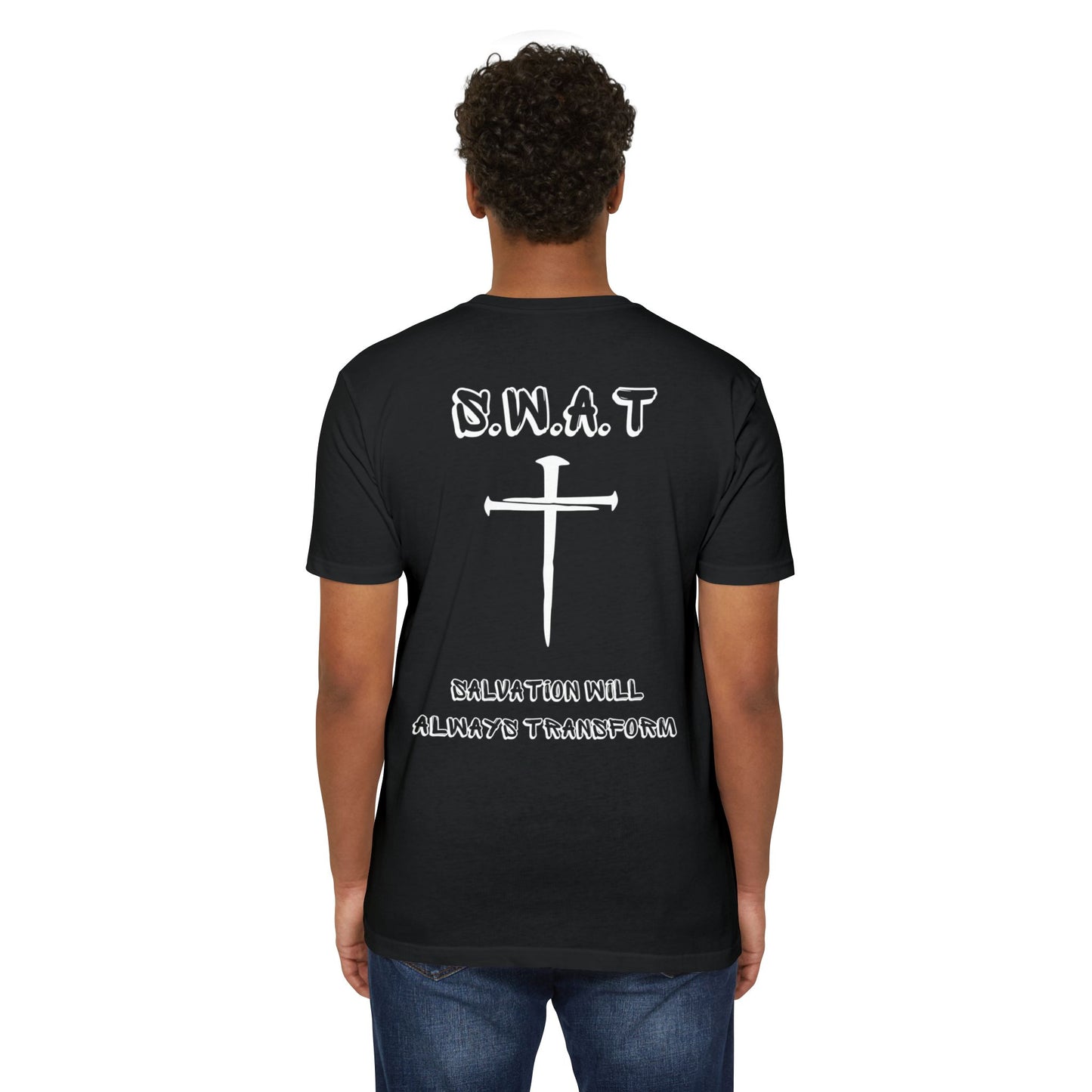 Adult Swat Christian White Words Premium tee