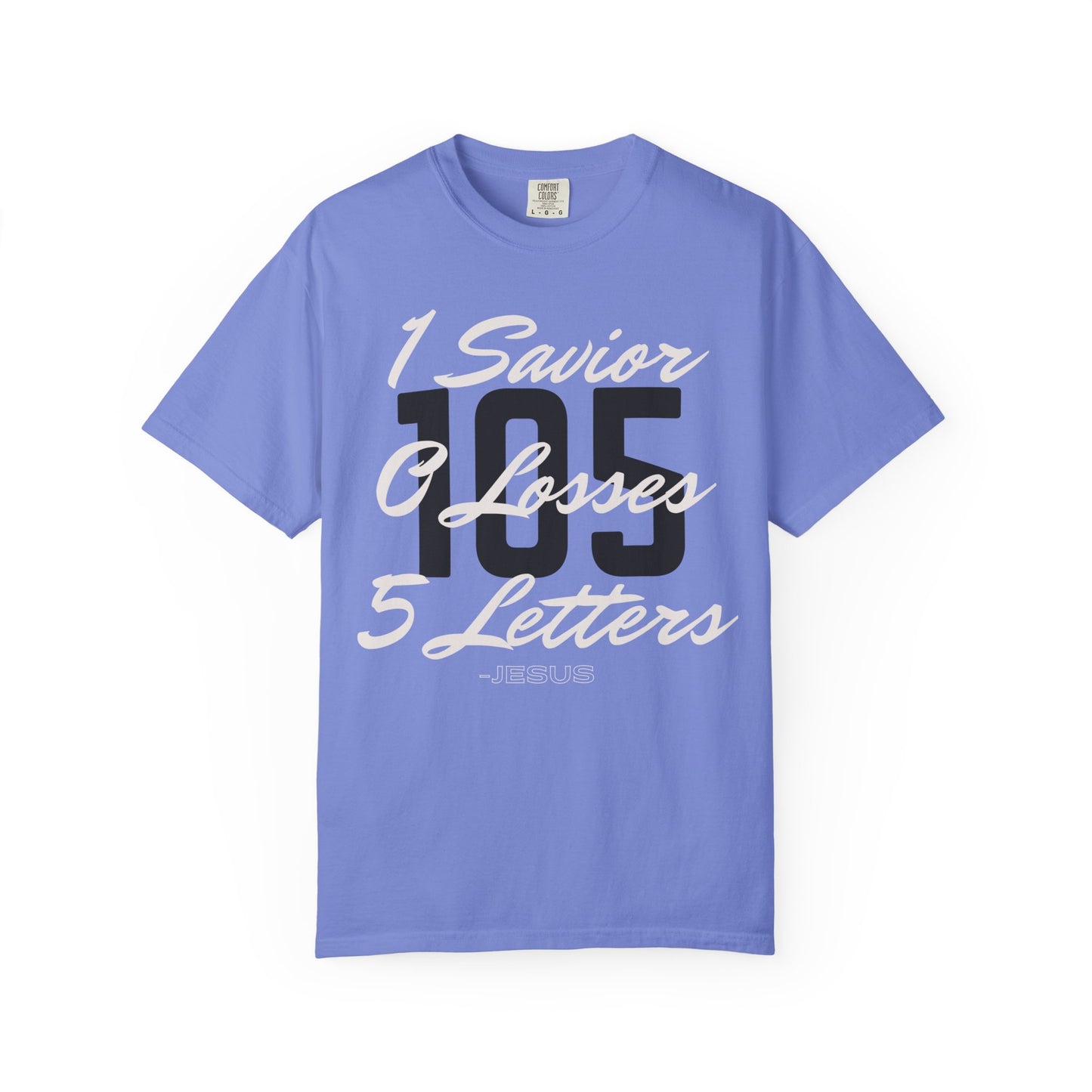 Adult 105 Christian White and Black Letters