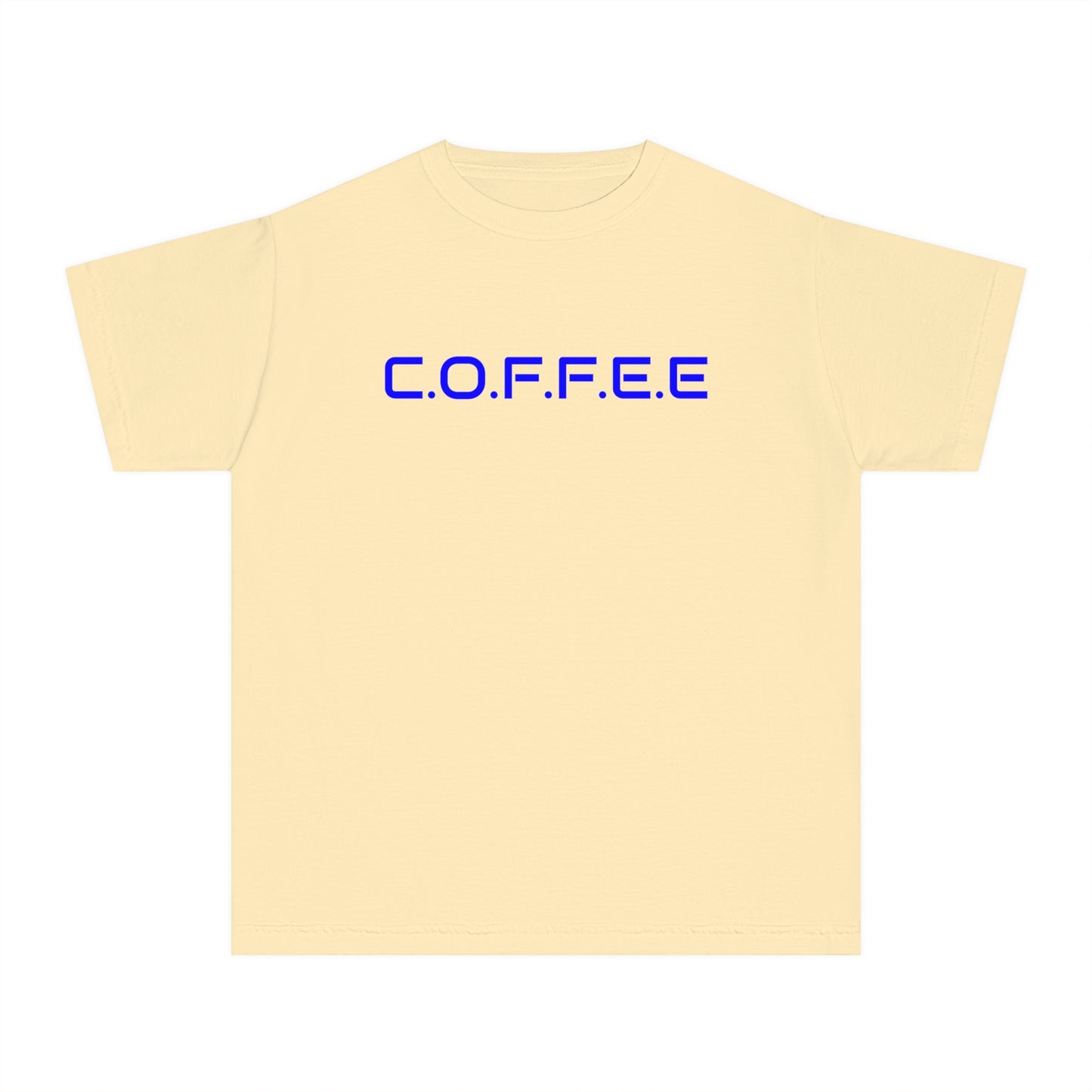 Youth Adult Coffee Christian Blue Words Only