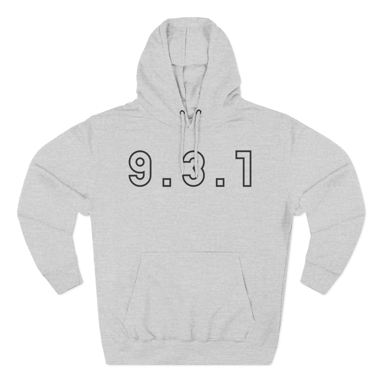 Adult 931 Black Pullover Hoodie