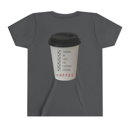 Youth Adult Coffee Christian White Letters & Image