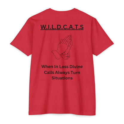 Wildcats Christian Black Letters & Picture