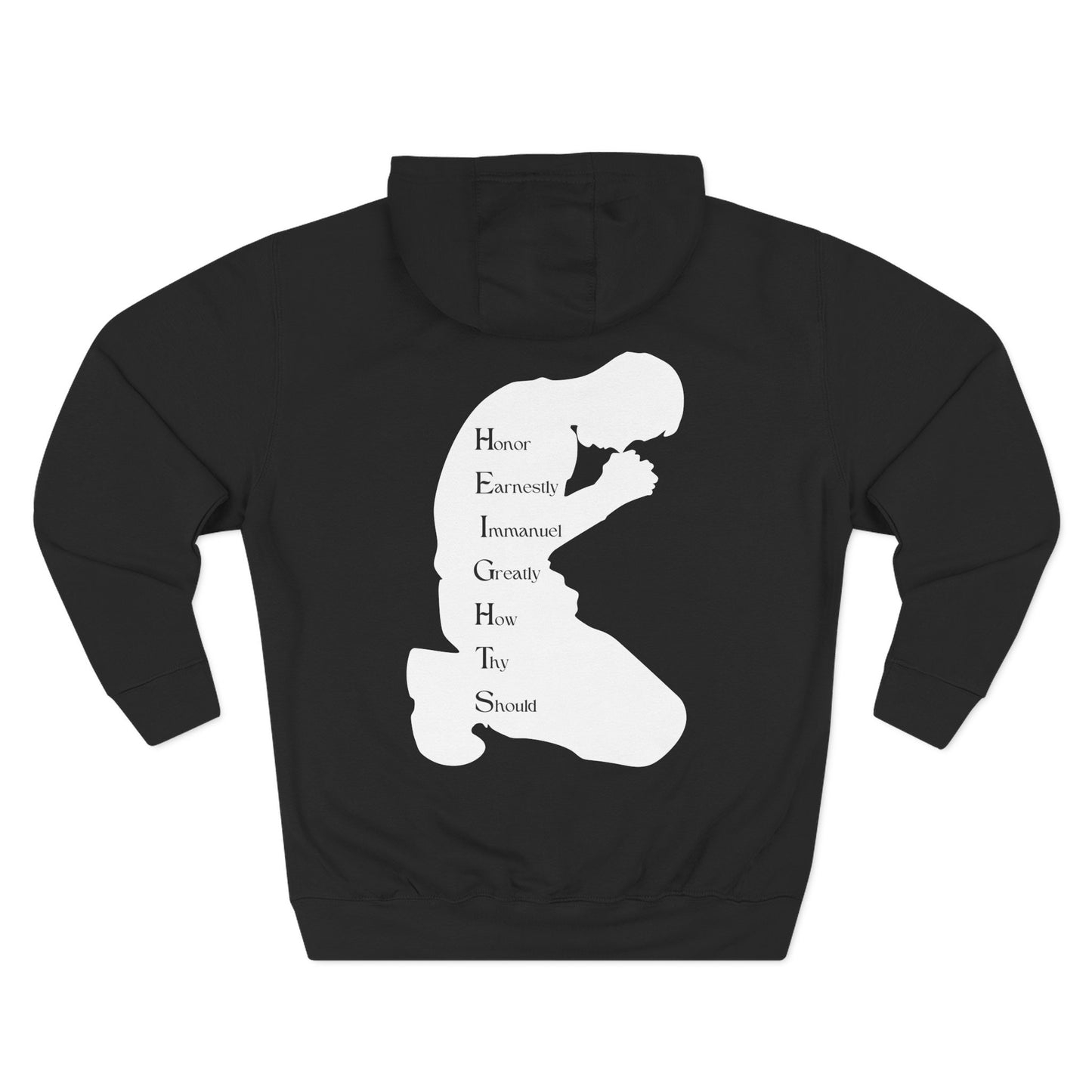 Adult Heights White Pullover Hoodie