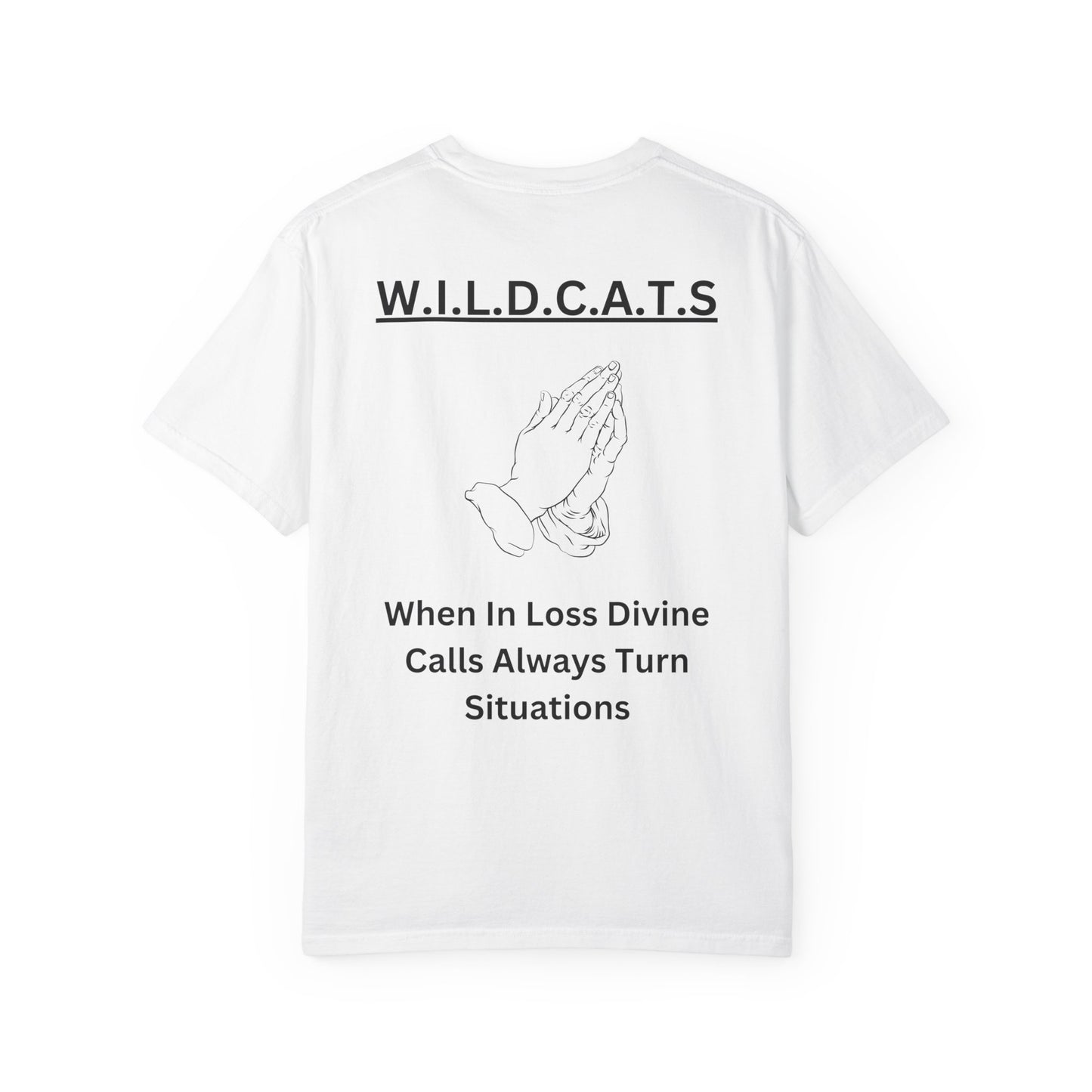 Adult Wildcats Christian Black Letters & Picture Heavyweight