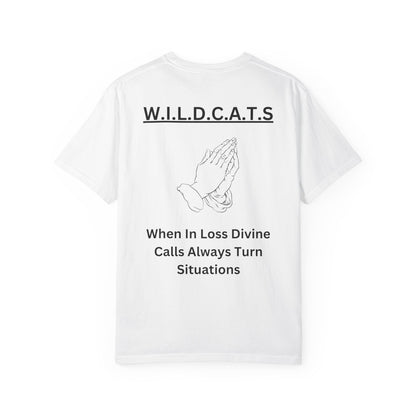 Adult Wildcats Christian Black Letters & Picture Heavyweight