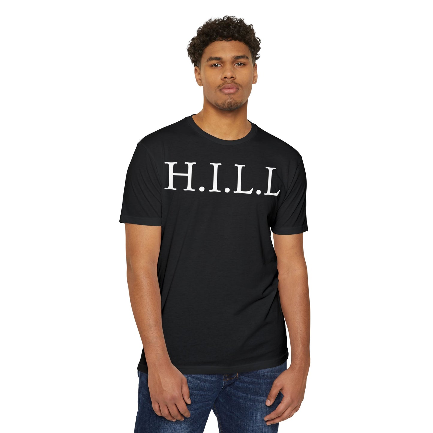 Adult Hill Christian White Words Premium tee