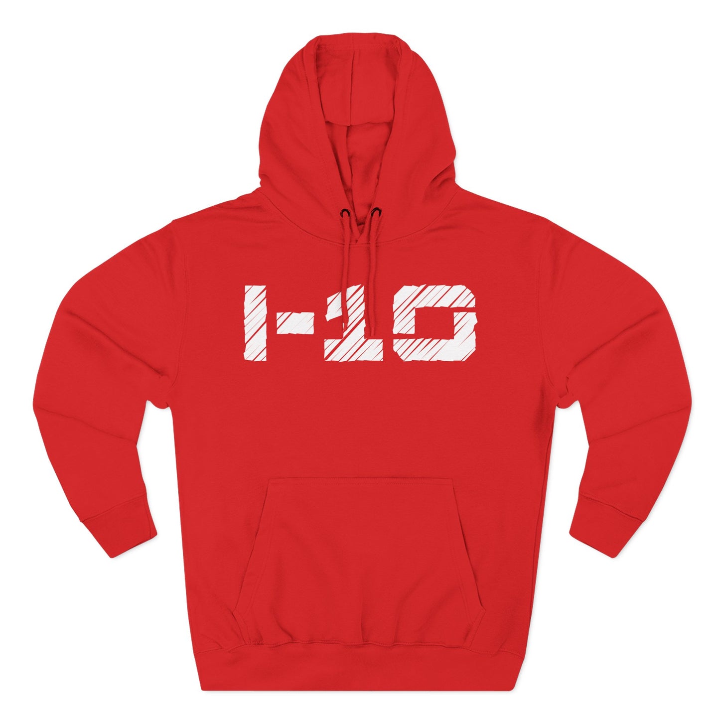 Adult I-10 Christian White Words Pullover Hoodie