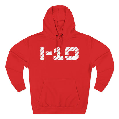 Adult I-10 Christian White Words Pullover Hoodie