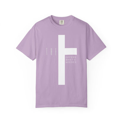 Adult T-Town Christian White Letters & Cross