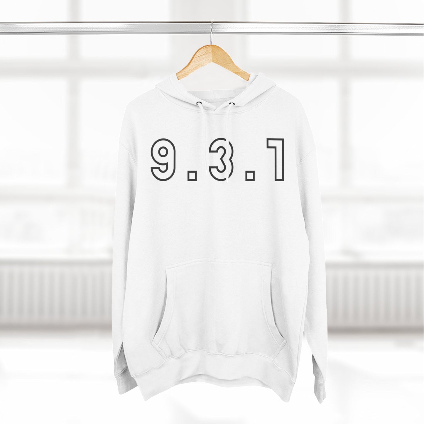 Adult 931 Black Pullover Hoodie