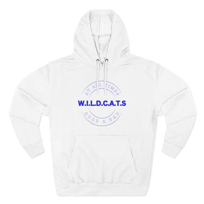 Wildcats Christian Blue Letters & Picture Hoodie
