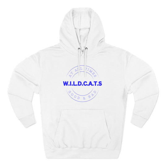 Wildcats Christian Blue Letters & Picture Hoodie