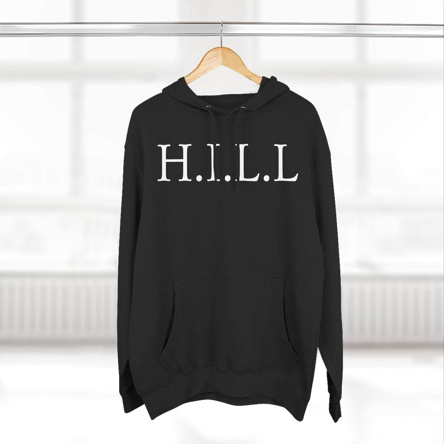 Adult Hill Christian White Words Pullover Hoodie