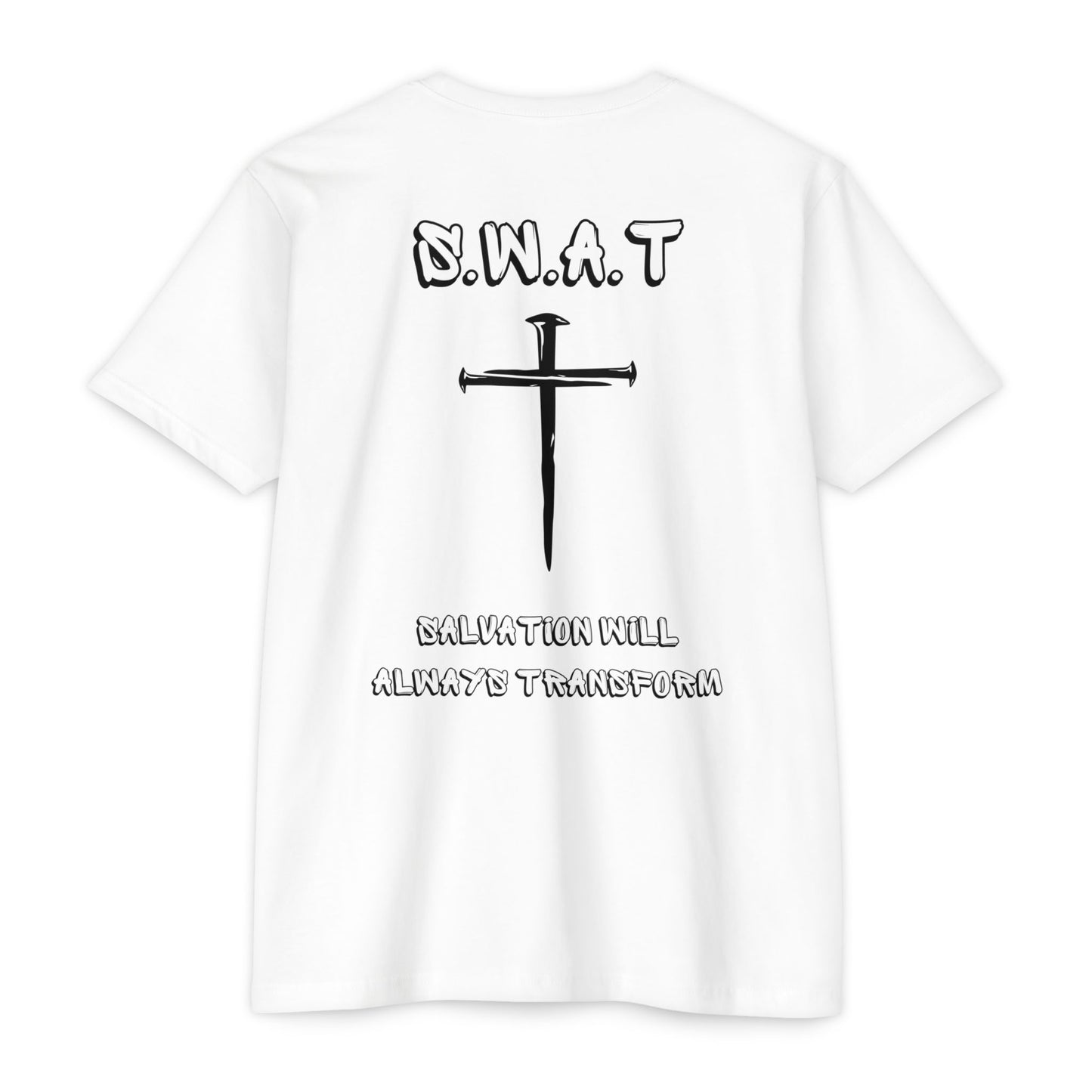 Adult Swat Christian Black Words Premium tee