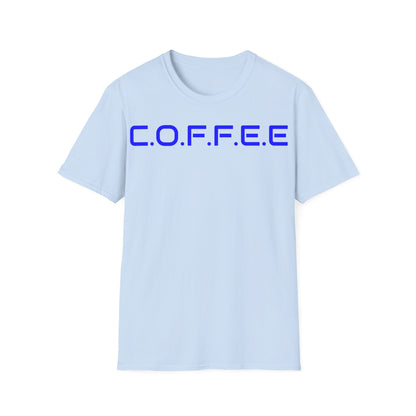 Adult Coffee Christian Blue Words Only