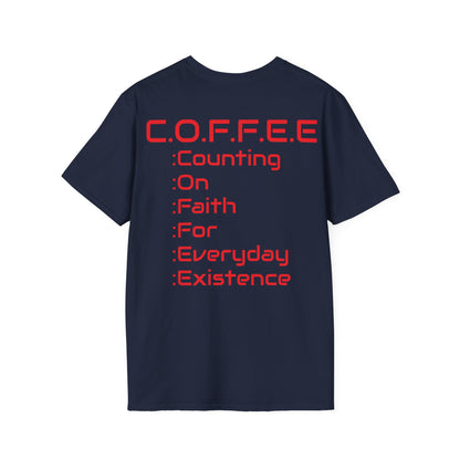 Adult Coffee Christian Red Words Only