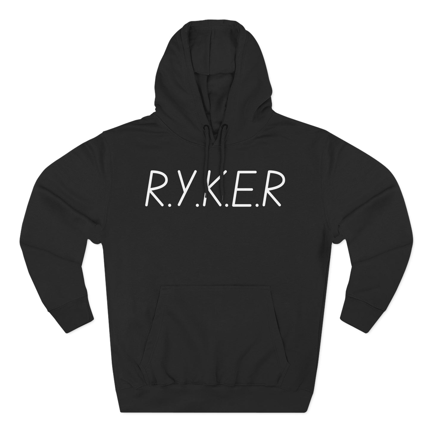 Adult RYKER Christian White Letters Pullover Hoodie