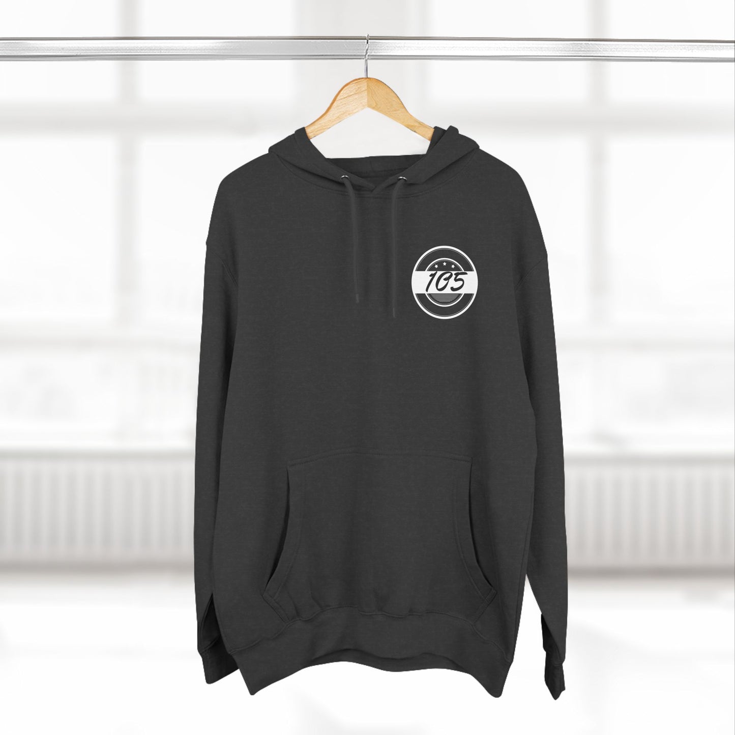Adult 105 Christian White and Black Letters Hoodie