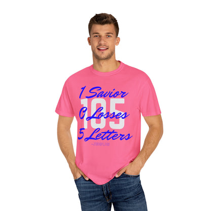 Adult 105 Christian Blue and White Letters