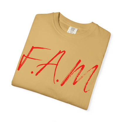 Fam Christian Red Letters & Image