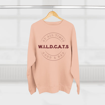 Wildcats Christian Marron Letters & Picture Crewneck