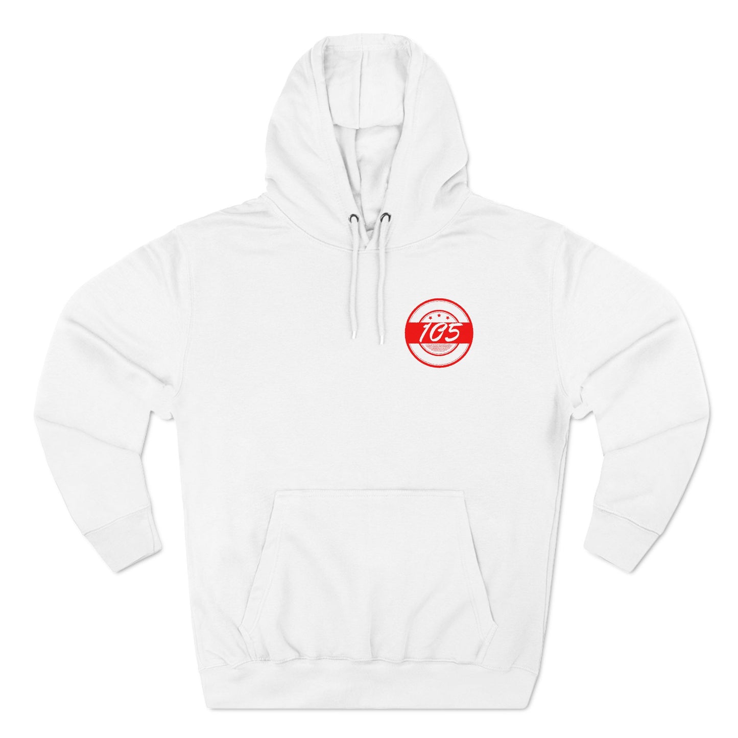 Adult 105 Christian Red and White Letters Hoodie