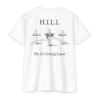 Adult Hill Christian Black Words Premium tee