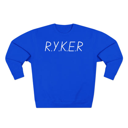 Adult RYKER Christian White Letters Crewneck