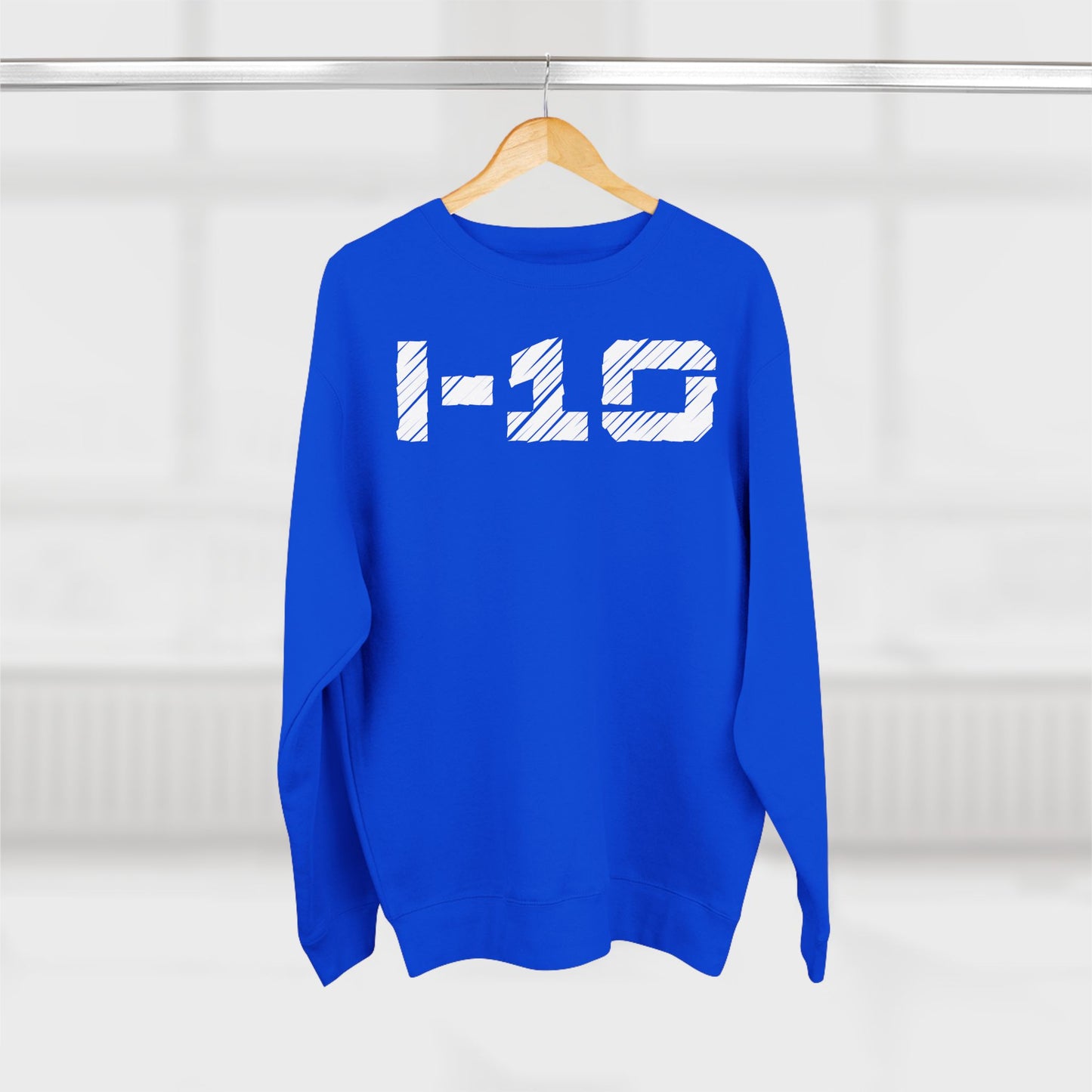 Adult I-10 Christian White Words Crewneck