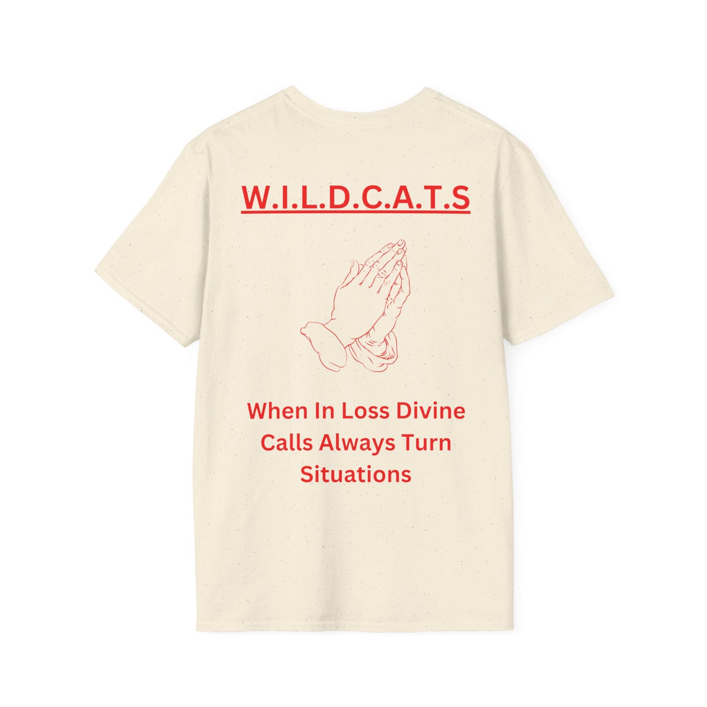 Wildcats Christian Red Letters & Picture