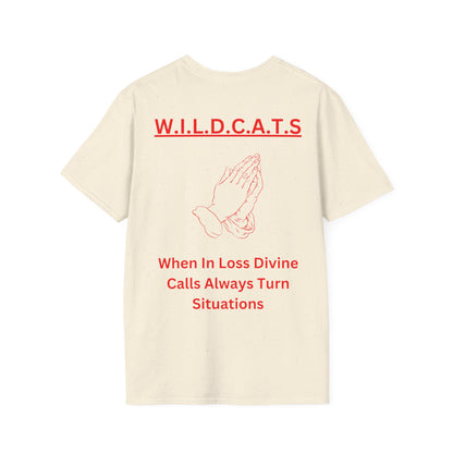Wildcats Christian Red Letters & Picture