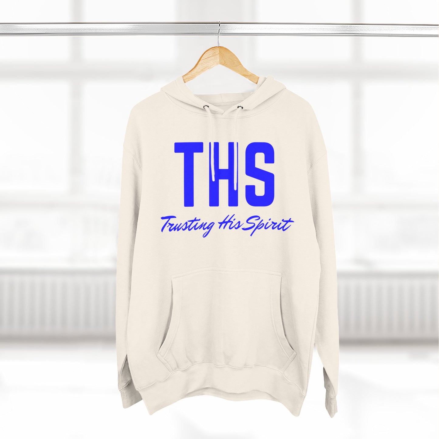 Adult THS Christian Blue Letters Hoodie