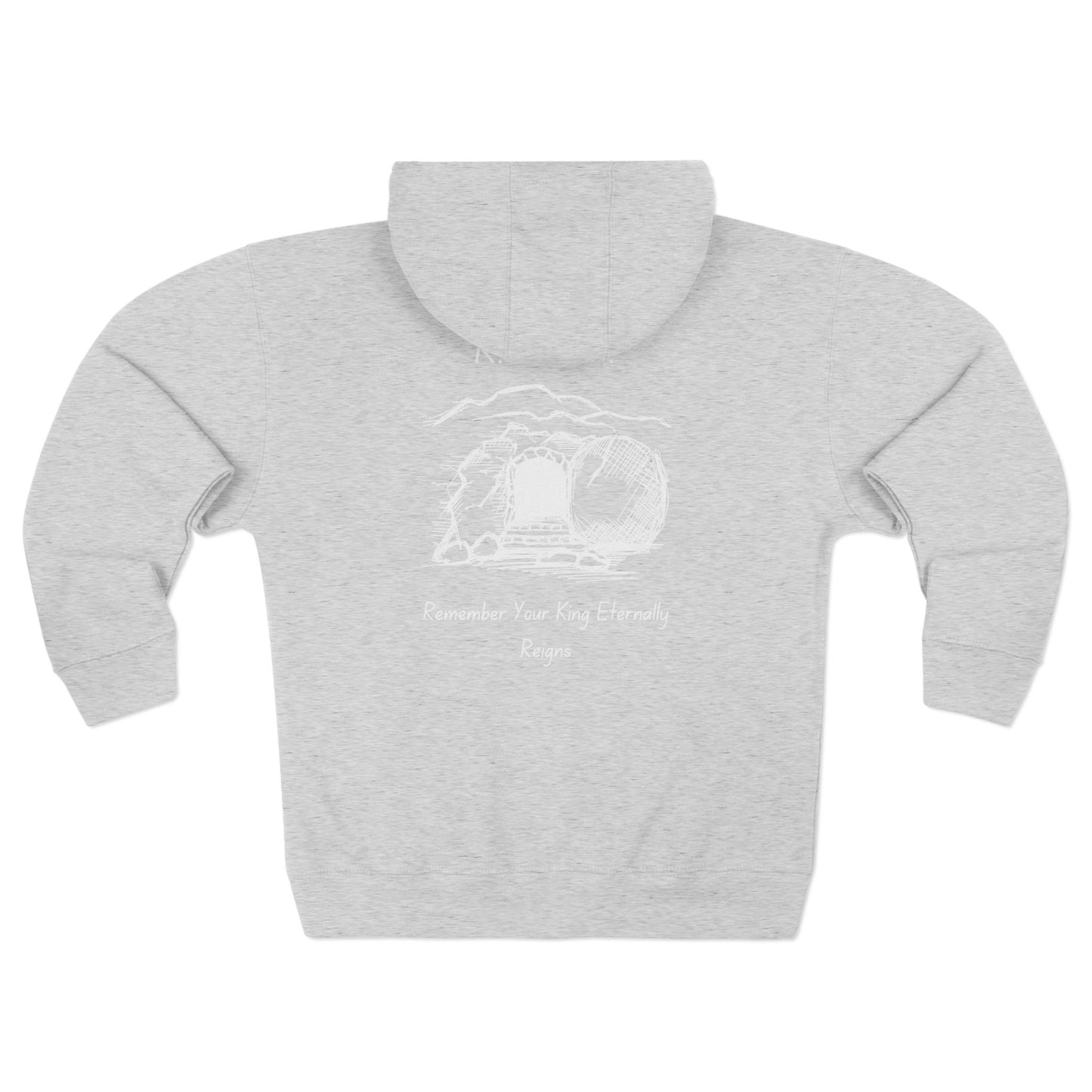 RYKER Christian White Letters Hoodie Zipper