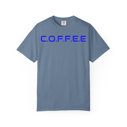 Adult Coffee Christian Blue Words Only