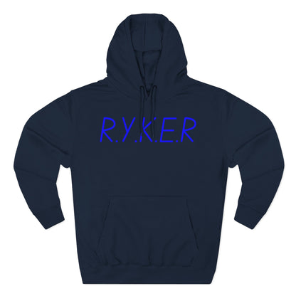 RYKER Christian Blue Letters Hoodie