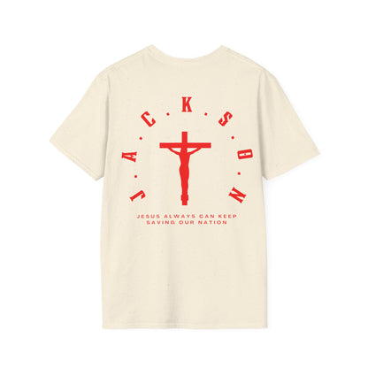 Jackson Believing Christian Red Letters & Cross