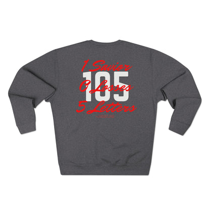 Adult 105 Christian Red and White Letters Crewneck