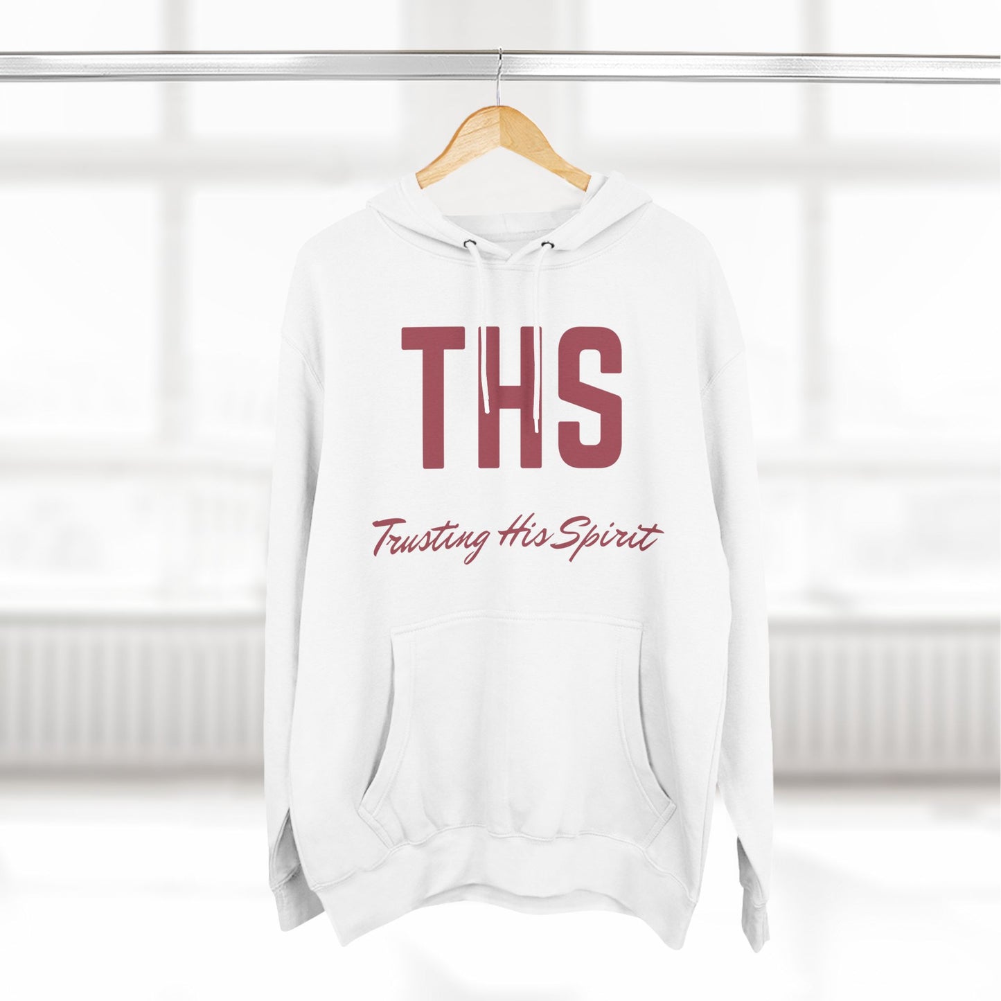 Adult THS Christian Marron Letters Hoodie