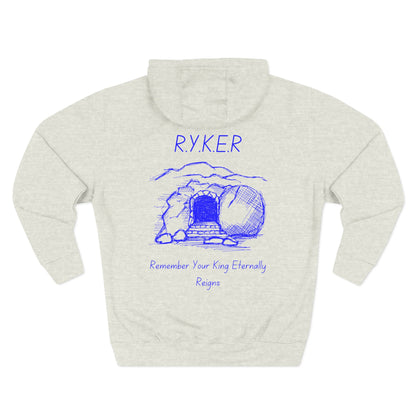 RYKER Christian Blue Letters Hoodie