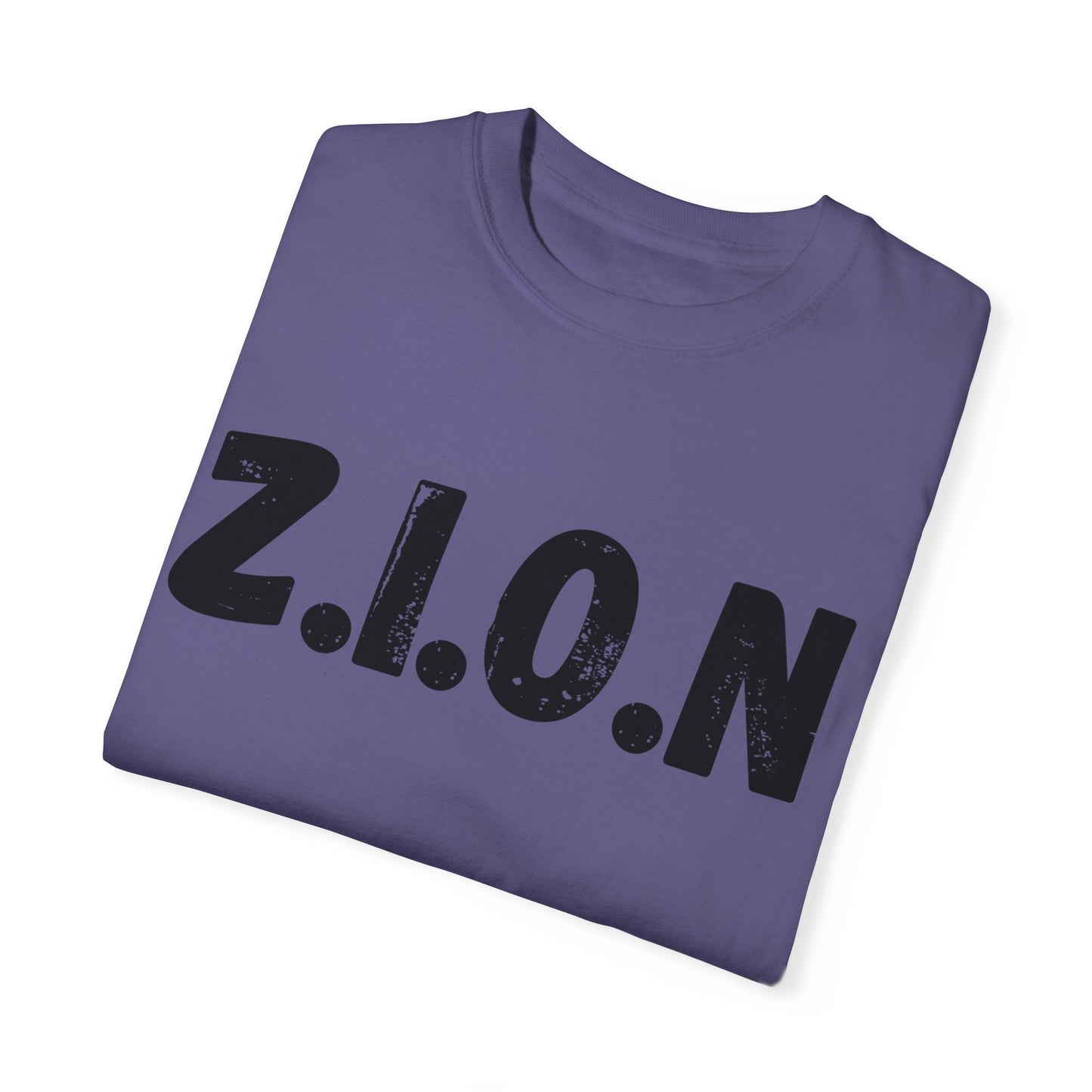 Adult Zion Black Words & Image