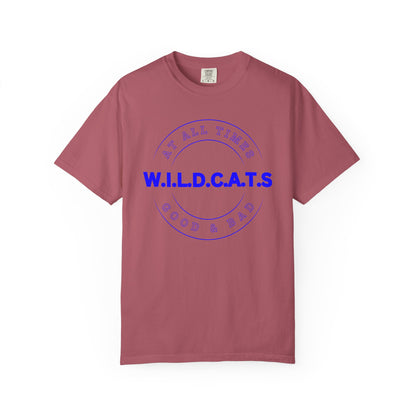 Wildcats Christian Blue Letters & Picture