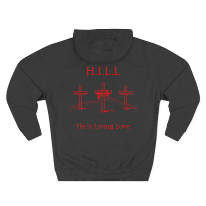 Hill Christian Red Words Hoodie
