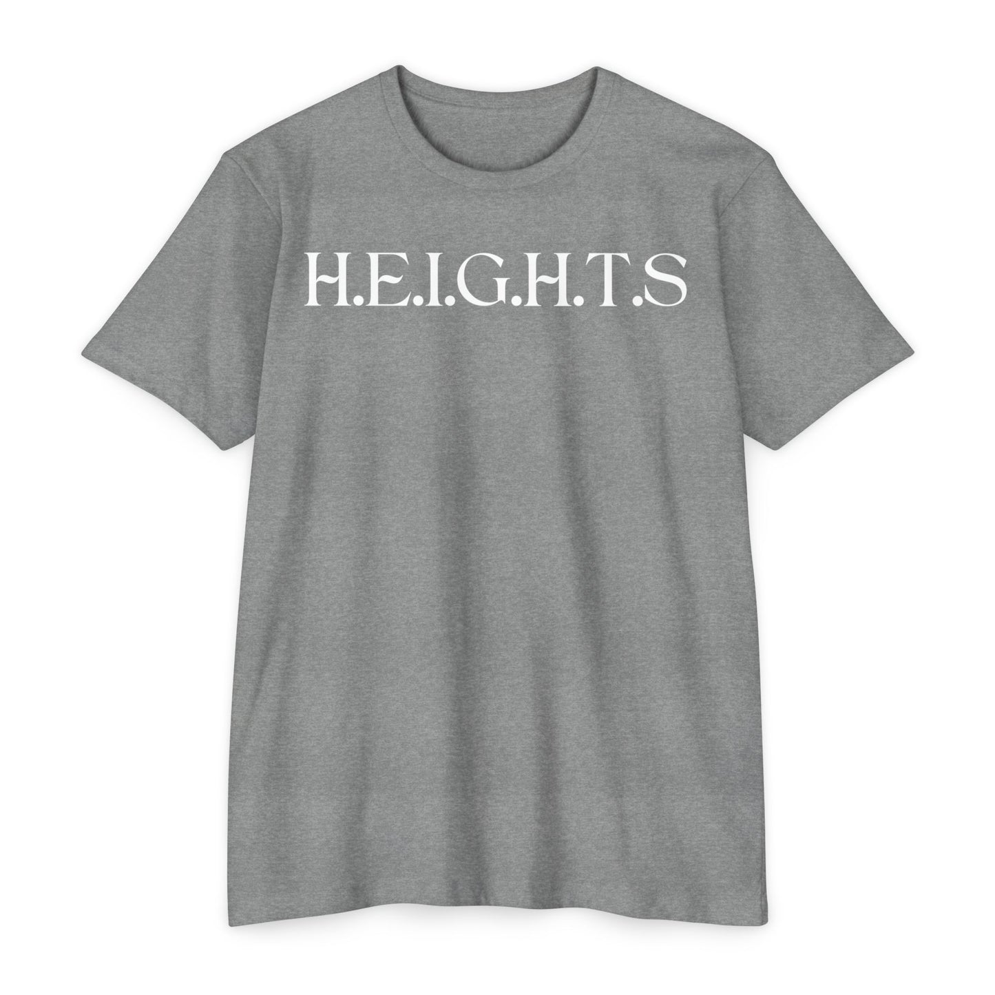 Adult Heights Christian Black Letters & Image Specialty Premium tee
