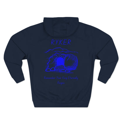 RYKER Christian Blue Letters Hoodie