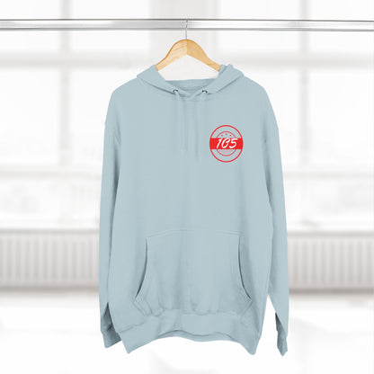 Adult 105 Christian Red and White Letters Hoodie