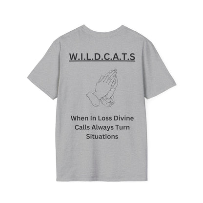 Wildcats Christian Black Letters & Picture