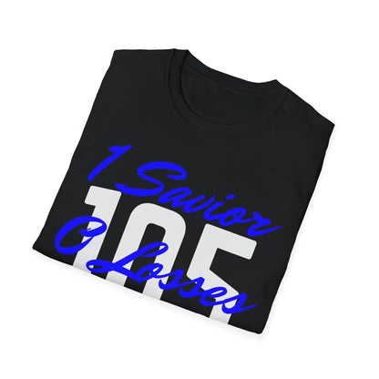 Adult 105 Christian Blue and White Letters