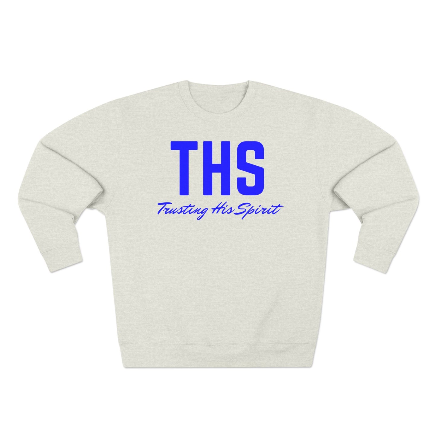 Adult THS Christian Blue Letters Crewneck