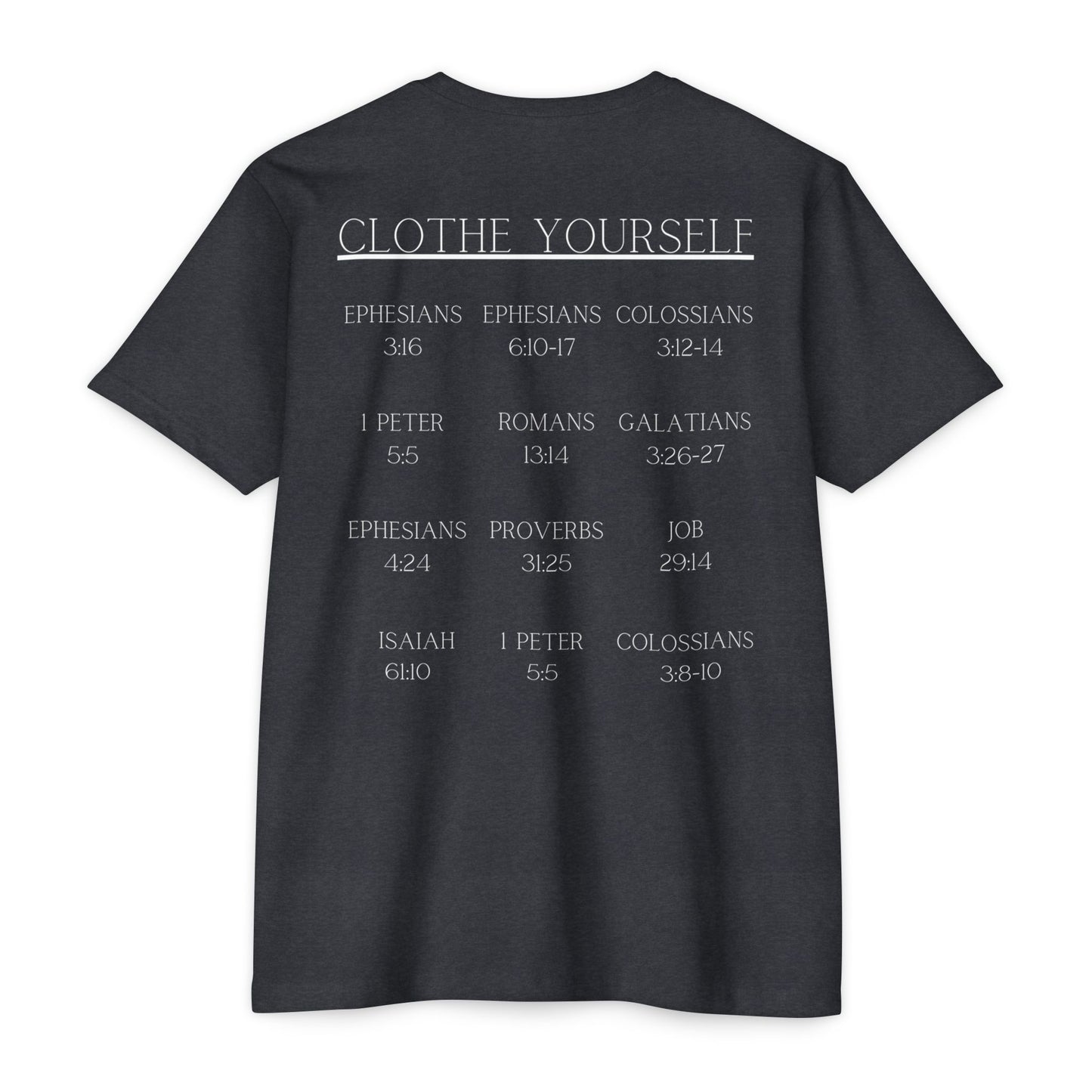 Adult Clothe Yourself  Christian White Tshirt Premium Tee