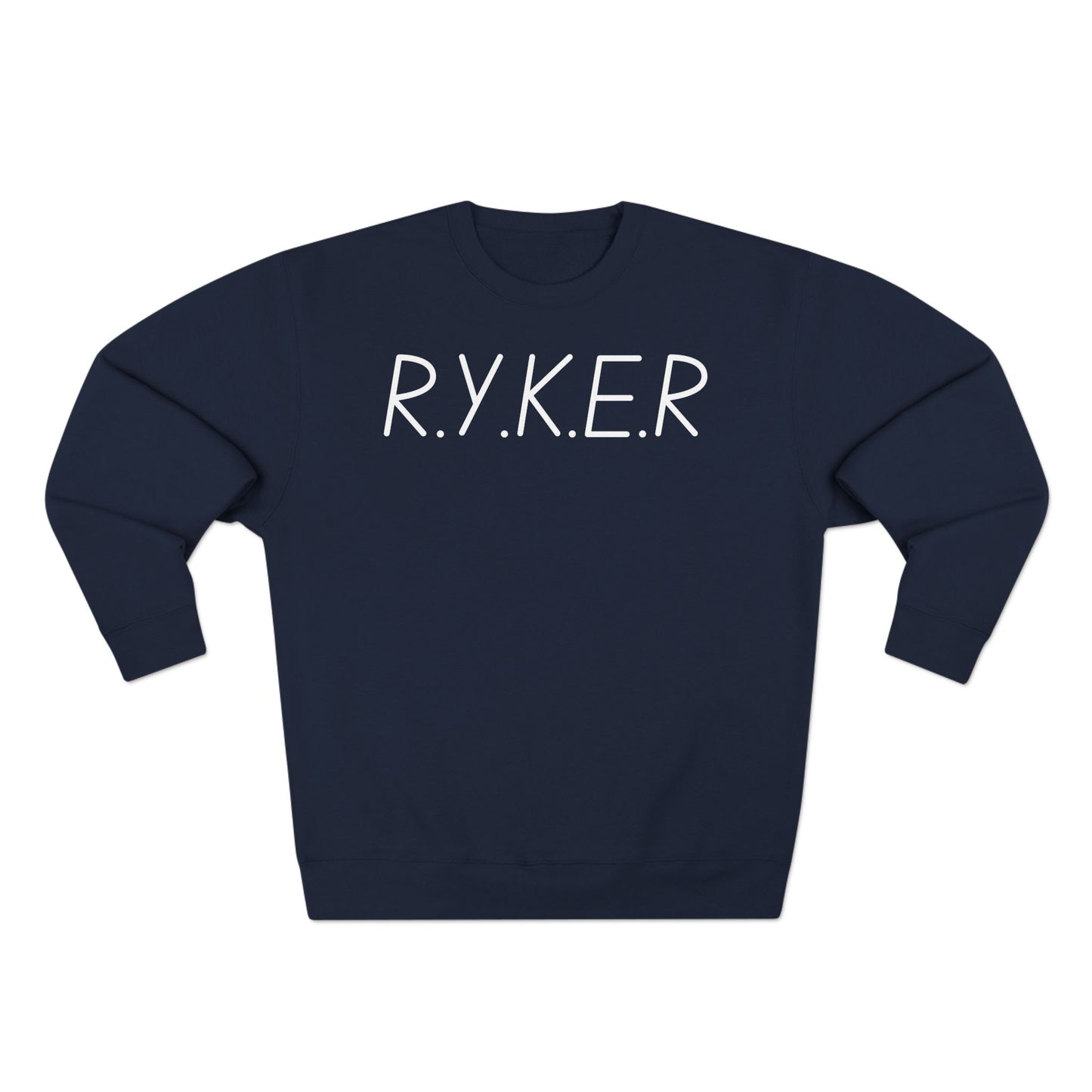 Adult RYKER Christian White Letters Crewneck